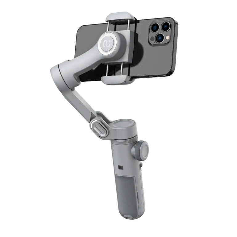 AOCHUAN Smart X Pro 3-Axis Foldable Handheld Gimbal Stabilizer with Fill Light Wireless Charging For Smart Phone Action Camera - Image 2